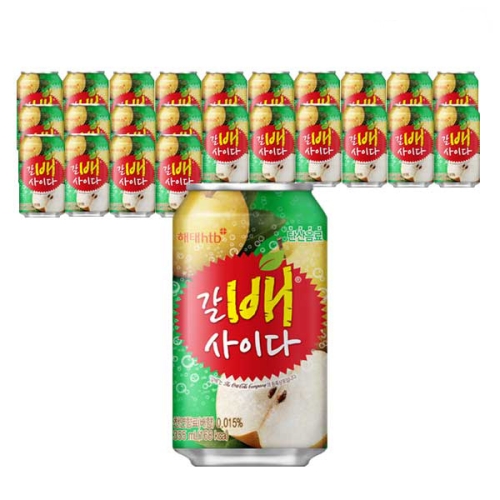 해태음료 갈배 사이다 355ml (24개)_이미지