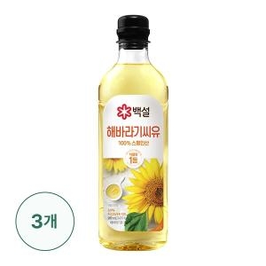 백설 해바라기유 900ml (3개)_이미지
