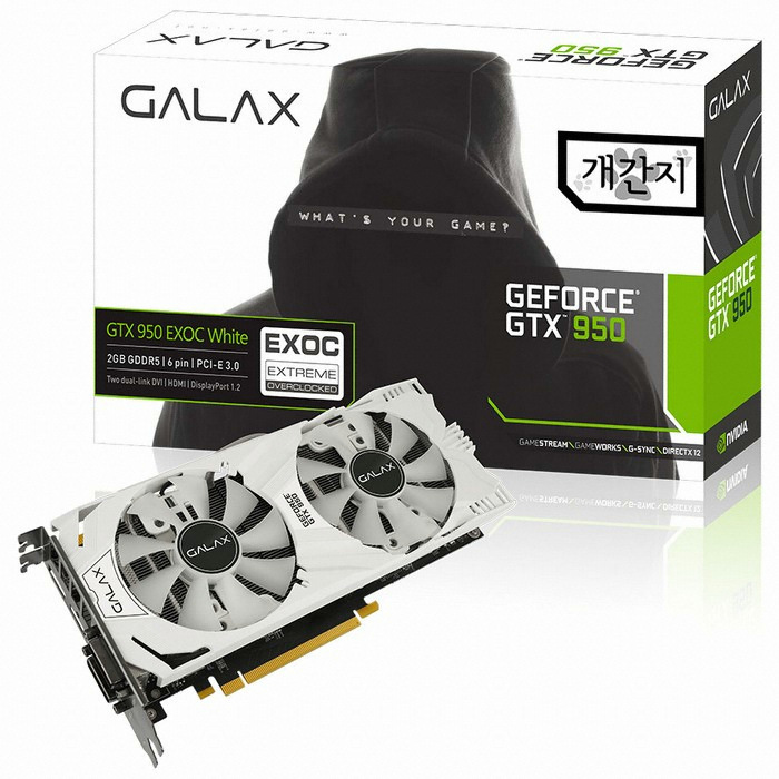 갤럭시 GALAX 지포스 GTX950 개간지 EXOC D5 2GB_이미지