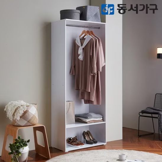 동서가구 리키온 드레스룸 1단 긴옷장 800