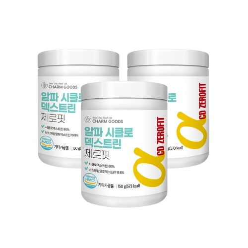 참굿즈 알파CD 시클로덱스트린 제로핏 150g (3개)