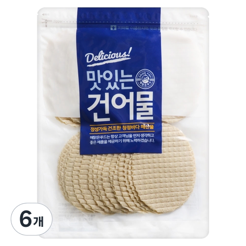 해맑은푸드 맛나포 튀김쥐포 400g (6개)_이미지