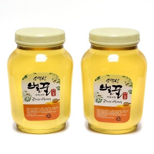소백산벌꿀 소백산벌꿀 선흥 사양 아카시아꿀 2.4kg 2개 세트