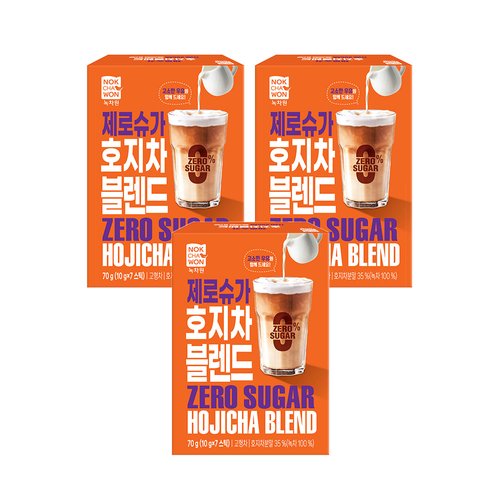 녹차원 제로슈가 호지차 블렌드 7개입 (3개)