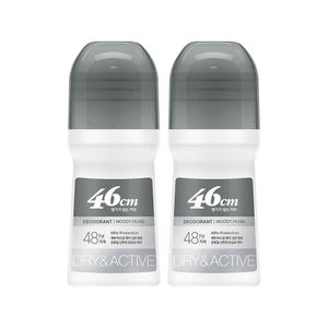 온더바디 46cm 나이아신아마이드 롤온 데오드란트 우디 머스크향 75ml (2개)_이미지