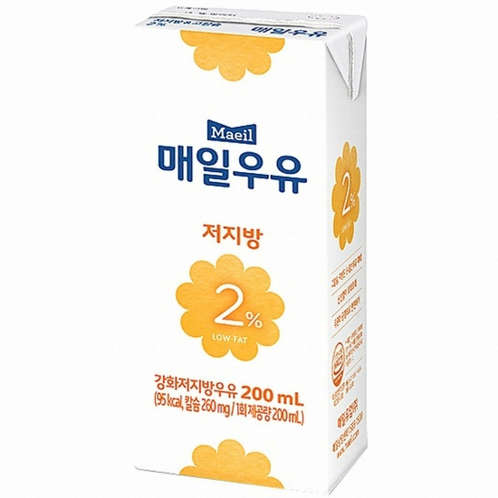 매일유업 매일우유 저지방 2% 200ml (멸균) (12개)_이미지