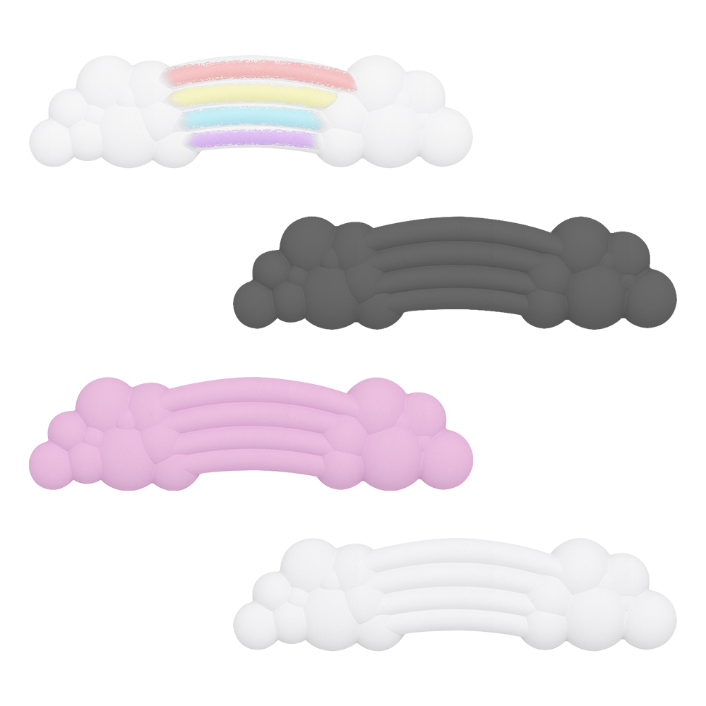 아이노비아 레인보우 구름 키보드 손목 받침대 (화이트)_이미지