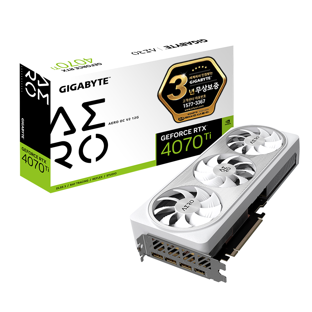GIGABYTE 지포스 RTX 4070 Ti AERO OC V2 D6X 12GB 제이씨현
