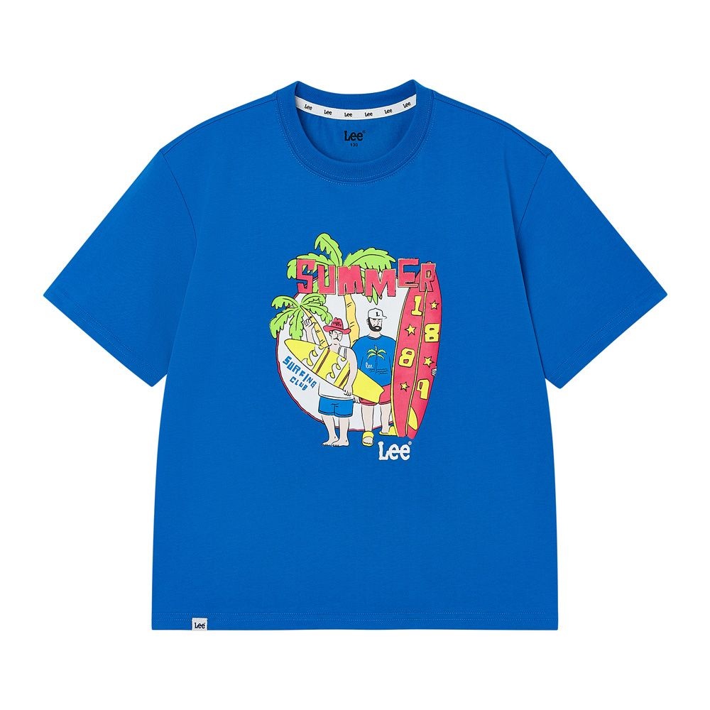 리키즈 백 핫썸머 서핑 그래픽 티셔츠 LK2602ST92