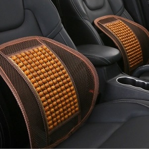 나무 구슬 쿨링 등받이 1P 의자등받이쿠션 허리쿠션