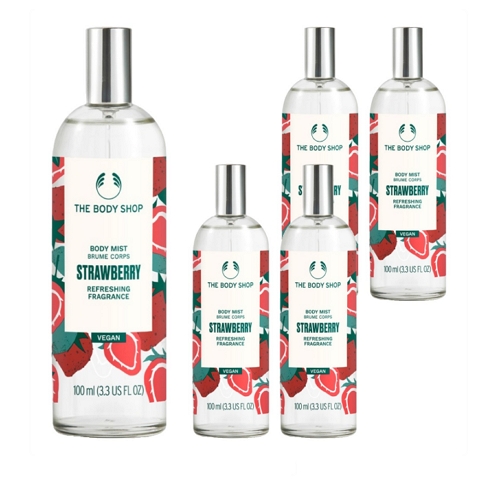 더바디샵 스트로베리 바디 미스트 100ml (5개)