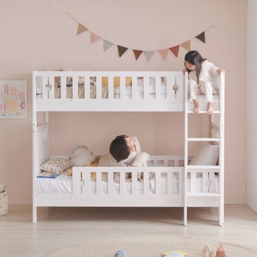 상일리베가구 루이즈 원목 서랍 2층침대 S (매트별도)_이미지