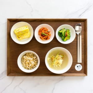 사각 손잡이 애쉬목 논슬립 우드 트레이 나무 쟁반 샵메이트_이미지