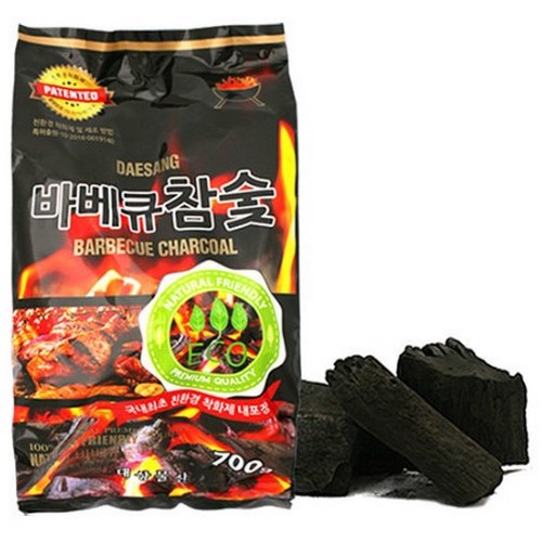 보배물산  바베큐 참숯 700g (20개)