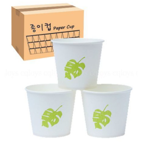 한빛 ㅤ나뭇잎 종이컵 6.5온스 (1,000개)_이미지
