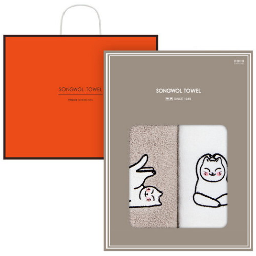 요가고양이 2매 선물세트