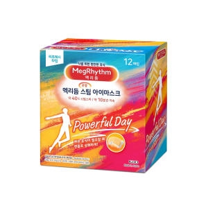 메구리즘 멕리듬 스팀 아이마스크 리프레시타입 12매입 파워냅 온열 안대 시트 수면안대_이미지