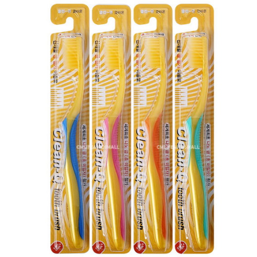 덴탈케어 클린큐 금이온 칫솔 (1개)_이미지