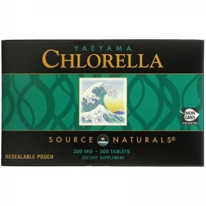 Source Naturals 야에야마 클로렐라 200mg 300정