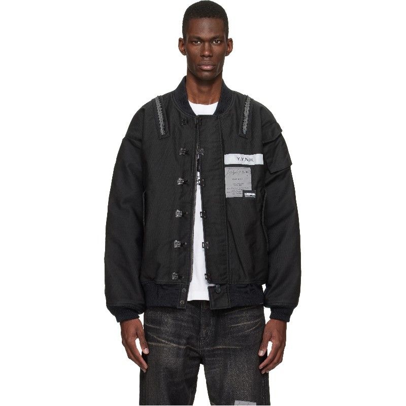 블랙 네이버후드 모드 A 1 데크 보머 재킷 252SPYYN JKM02S