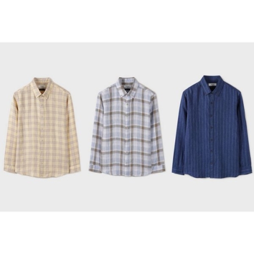 에디션 남성 여름 리넨 100 패턴 셔츠 GENG2WC1622 3종_이미지