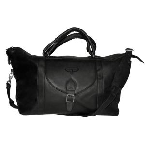 NBA 113044 애틀랜타 호크스 블랙 가죽 탑 지퍼 여행 가방_이미지