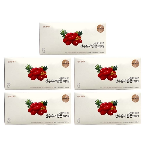 천호엔케어 남자에게 참 좋은 산수유야관문 오리지널 80ml 30포 (5개)