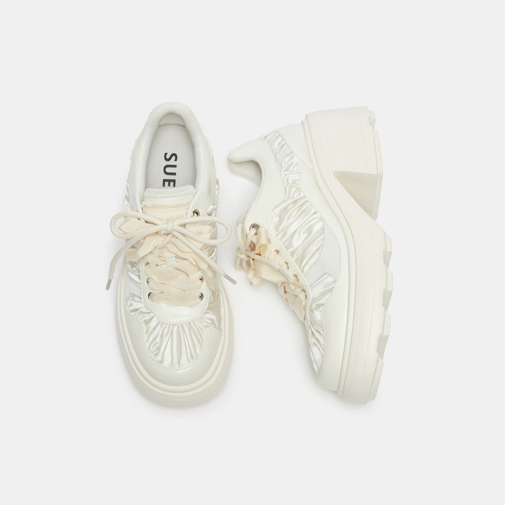 Curtain call platform sneakers ivory DG4DS26008IVY
