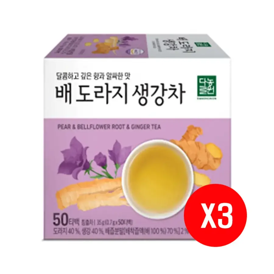 다농원 배도라지 생강차 50티백 (3개)_이미지
