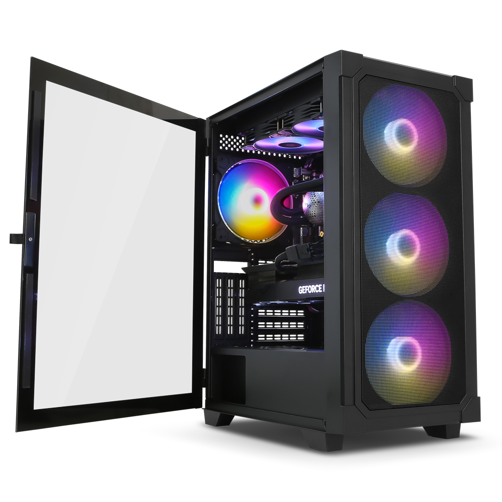 고랩 GLM140 RGB MESH 강화유리 (블랙)_이미지