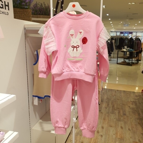 래빗 프릴 맨투맨 상하세트 86119-33273-40272 PK