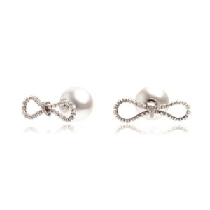 티오유 Cubic infinite pearl clutch earring_TGH007 Silver925