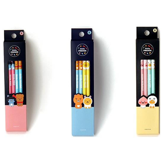 아이콘스 카카오프렌즈 리틀프렌즈 연필 세트 (4본)_이미지