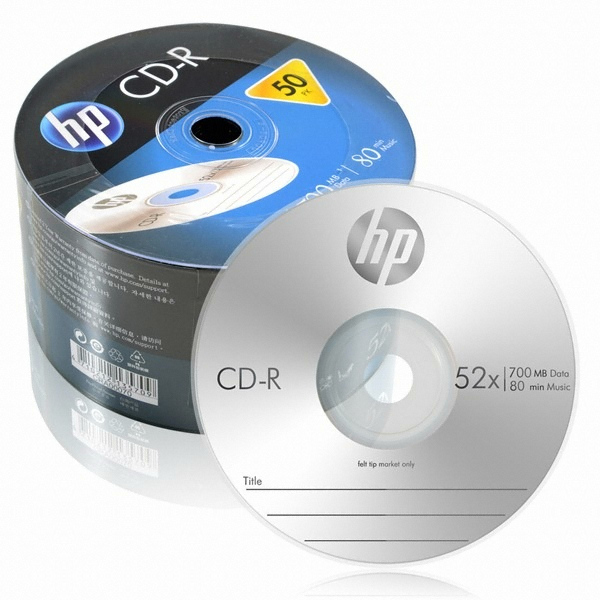 HP CD-R 700MB 52x 벌크 (2 x 50장)_이미지