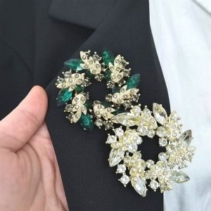 메디쉬재팬 럭셔리 큐빅 데일리 화려한 브로치 클래식 장신구 WFI0CTE