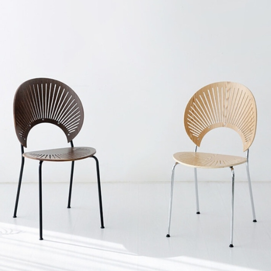 마켓비 RAMIRA 라운드형 HPL 식탁 1200 (GARIBI의자4개)_이미지