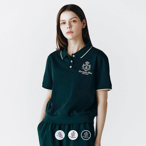 지오다노 여 여름 폴로 카라 반팔티 314521_이미지