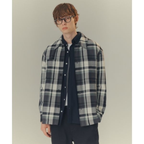 TBH글로벌 마인드브릿지 두굿체크 패딩 셔켓 MYWS7151