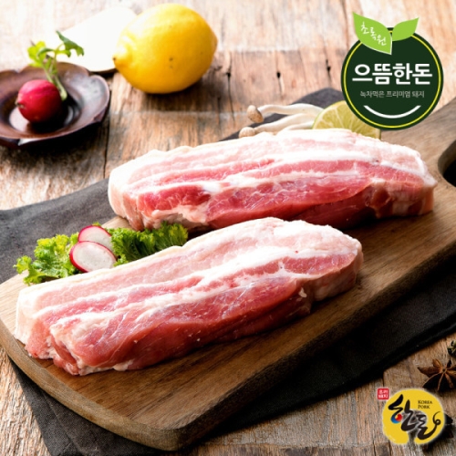 으뜸한돈 국내산 한돈 냉장 삼겹살 수육용 1kg (1개)_이미지