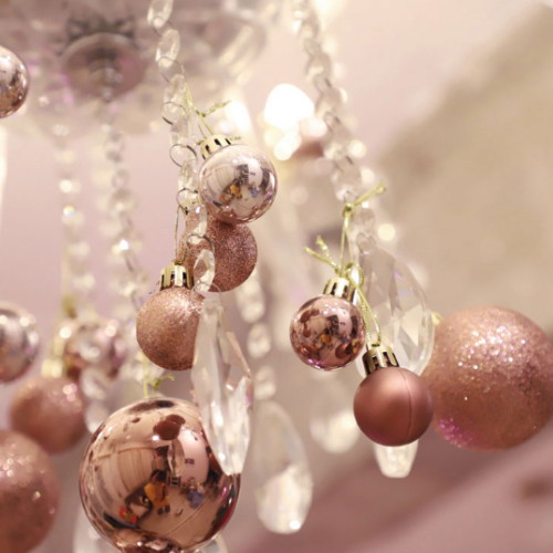 스투피드 크리스마스 장식볼 오너먼트 로즈골드 3cm