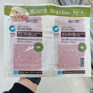 대상 청정원 참나무 훈연 샌드위치햄 120g [2개] 상품이미지