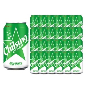 롯데칠성음료 칠성사이다 355ml (업소용) (48개)_이미지