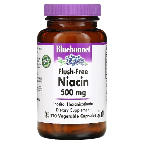  블루보넷 뉴트리션 홍조 없는 니아신 500mg 120캡슐 [1개]