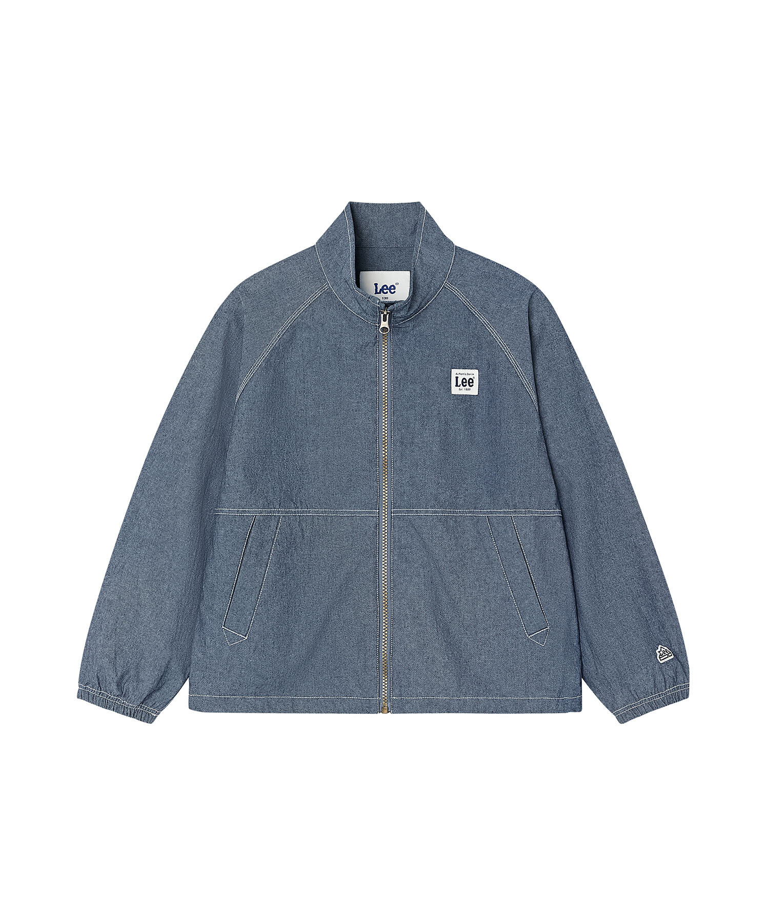 LEE 리 키즈 KIDS 면헤지 트랙탑 우븐 짚업 인디고다크 LK2602JU31ID_이미지