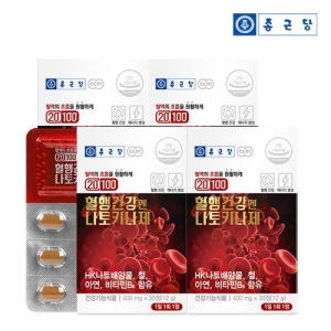 종근당건강 20100 혈행건강엔 나토키나제 400mg 30정 (4개)_이미지