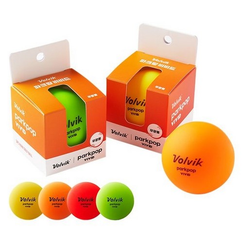 볼빅 파크팝 비비드 무광 파크골프볼 (1개)