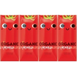 롯데칠성음료 오가닉 유기농 <b>주스</b> 레드비트&배&<b>토마토</b> 125ml