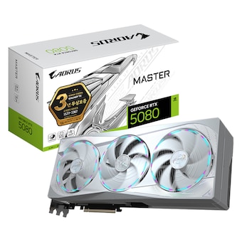 GIGABYTE AORUS 지포스 <b>RTX</b> <b>5080</b> MASTER ICE D7 16GB 제이씨현