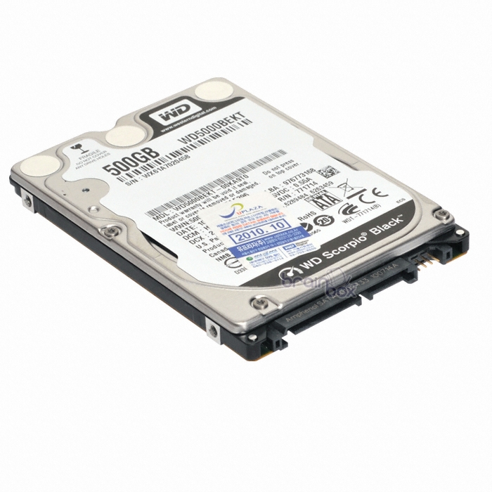 Western Digital WD Scorpio Black SATA2/7200/16M/노트북용 (WD5000BEKT, 500GB)_이미지