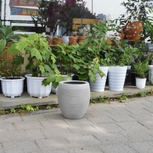 보람농원 esteras 실외용 FRP 대형타원화분 25x30cm 가로줄무늬